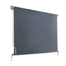 Instahut Outdoor Blinds Blackout Roll Down Awning Window Shade 2.7X2.5M Grey
