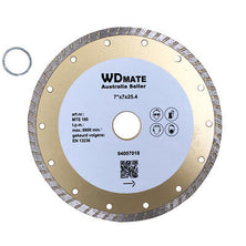 180mm Diamond Turbo Dry Wet Circular Saw Disc Cutting Blade 7*2.4mm 7