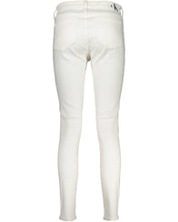 Calvin Klein Women's White Cotton Jeans & Pant - W30 US