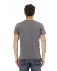 Short Sleeve T-shirt with Front Print 2XL Men