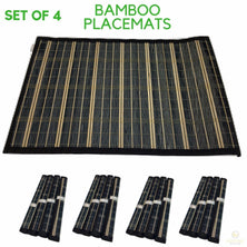Set of 4 BAMBOO PLACEMATS Dinner Table Decor Party Natural Party 45x30cm BULK