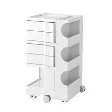 Artiss Bedside Table Side Tables Nightstand Organizer Replica Boby Trolley 5Tier White