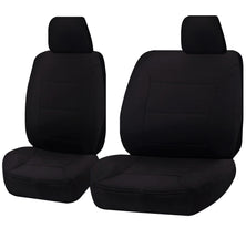 Seat Covers for TOYOTA LANDCRUISER 60.70.80 SERIES HZJ-HDJ-FZJ 1981 - 2010 TROOP CARRIER 4X4 SINGLE CAB CHASSIS FRONT BUCKET + _ BENCH BLACK CHALLENGER