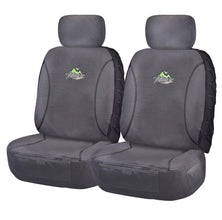 Seat Covers for MITSUBISHI TRITON ML-MN SERIES 06/ 2006 ? 2015 SINGLE / DUAL CAB UTILITY FRONT 2X BUCKETS CHARCOAL TRAILBLAZER