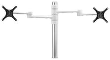 Atdec 450mm long pole with two 476mm articulated arms. Max load: 8kg per display, VESA 100x100 - White