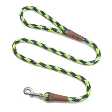 Mendota Clip Leash Small - lengths 3/8in x 6ft(10mm x1.8m) Made in the USA - Diamond - Jade
