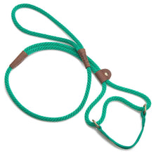 MENDOTA DOG WALKER - MARTINGALE LEASH - Made in the USA Length 3/8in x 6ft(10mm x 1.8m) - Kelly Green