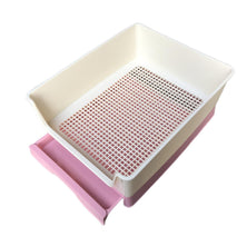 YES4PETS Medium Dog Potty Training Tray Pet Puppy Toilet Trays Loo Pad Mat With Wall Pink
