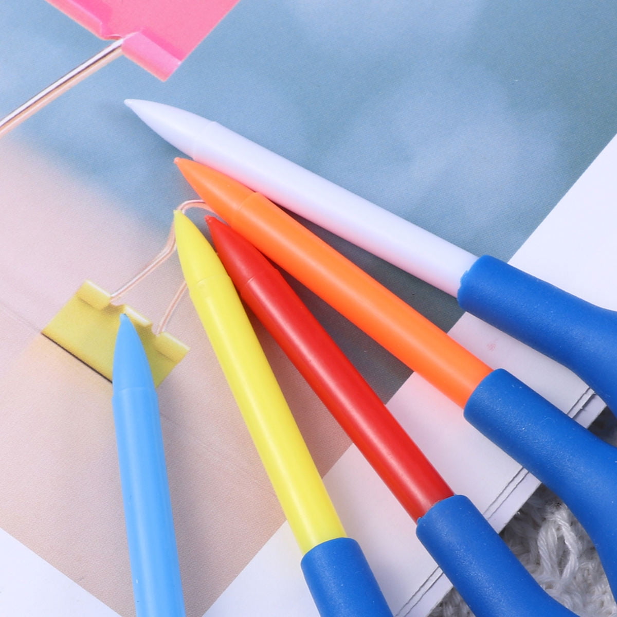 Short Golf Tees Assorted Colors 5Pcs 2.7x0.7x0.7in