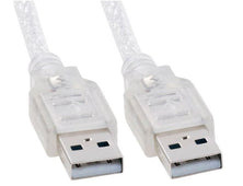 ASTROTEK USB 2.0 Cable 2m - Type A Male to Type A Male Transparent Colour RoHS CB8W-UC-2002AA