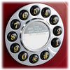 GPO 746 Retro Wall Mount Rotary Push Button Home Phone Landline Classic Red