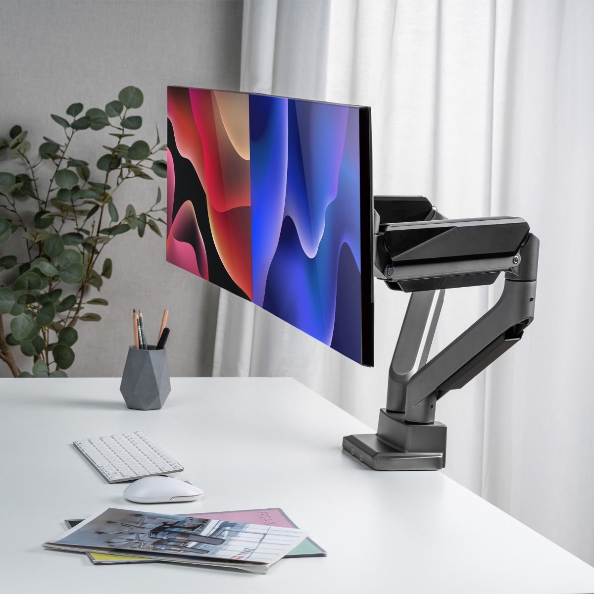 activiva Heavy Duty Dual Monitor Screen Gas Spring Monitor Arm ...