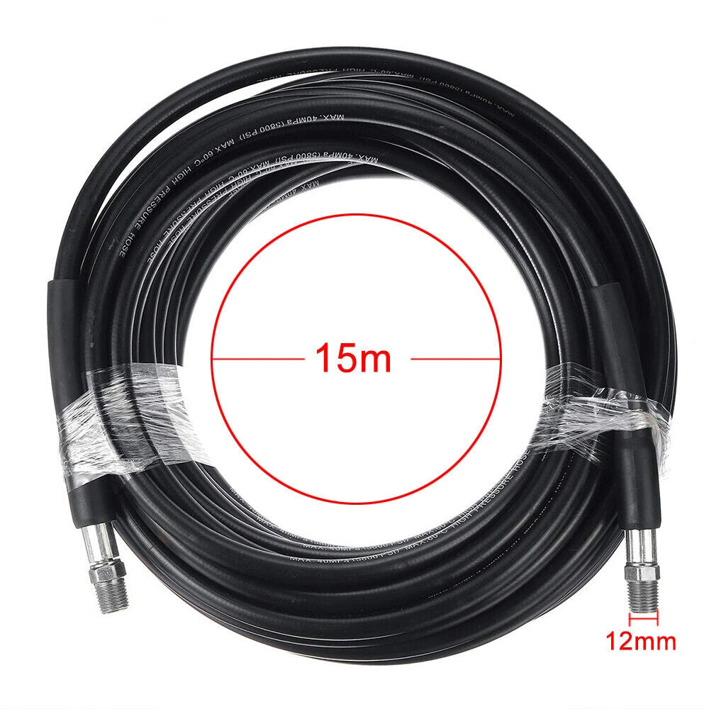 Sewer Jetter Kit for Pressure Washer 49FT Cleaner Hose 5800PSI NPT 1/4