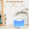 GOMINIMO White Noise Machine with Night Light and 40 Soothing Sounds for Sleeping (White)