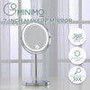 GOMINIMO 7 Inch LED Makeup Mirror with 10x Magnifying (Silver) GO-MMR-102-ZL
