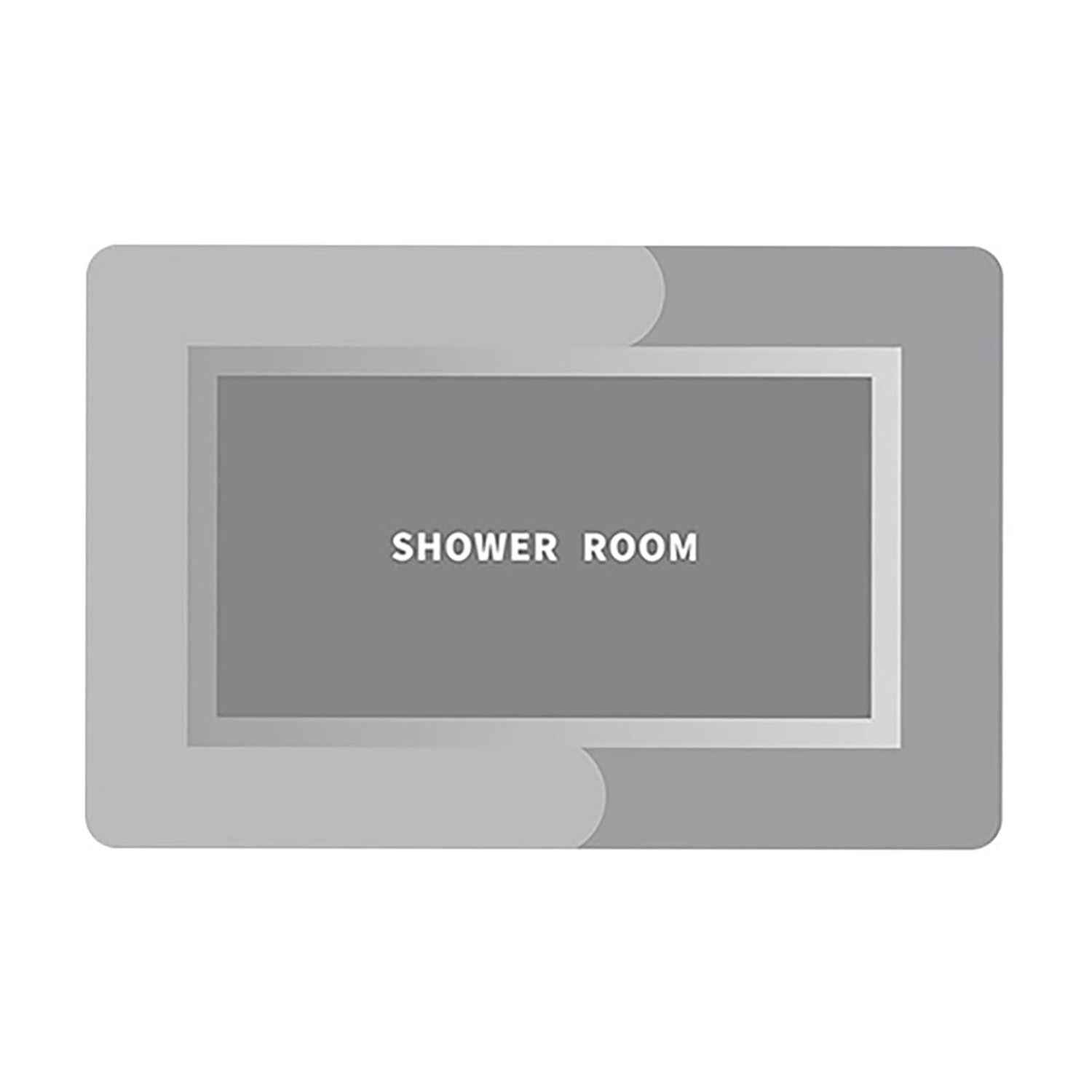 Gominimo Anti-Slip Bath Mat Diatom Rectangle 80*50cm (Grey) GO-BM-107-DA