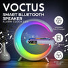 VOCTUS 5 in 1 Bedside Table Lamp with 15W Quick Wireless Charger (White) VT-WC -101-NH