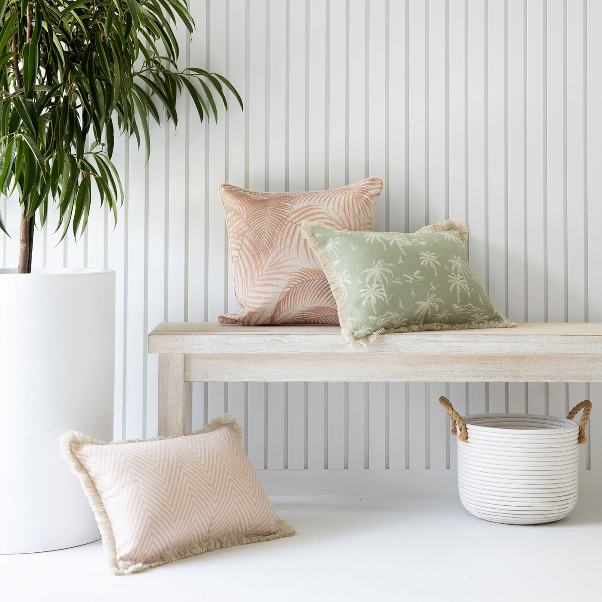 Cushion Cover-With Piping-Seminyak Blush-45cm x 45cm
