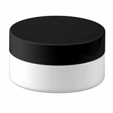 5x 100g Plastic Cosmetic Jar + Lids - Empty White Cream Container