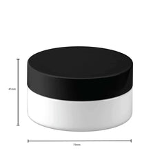 5x 100g Plastic Cosmetic Jar + Lids - Empty White Cream Container