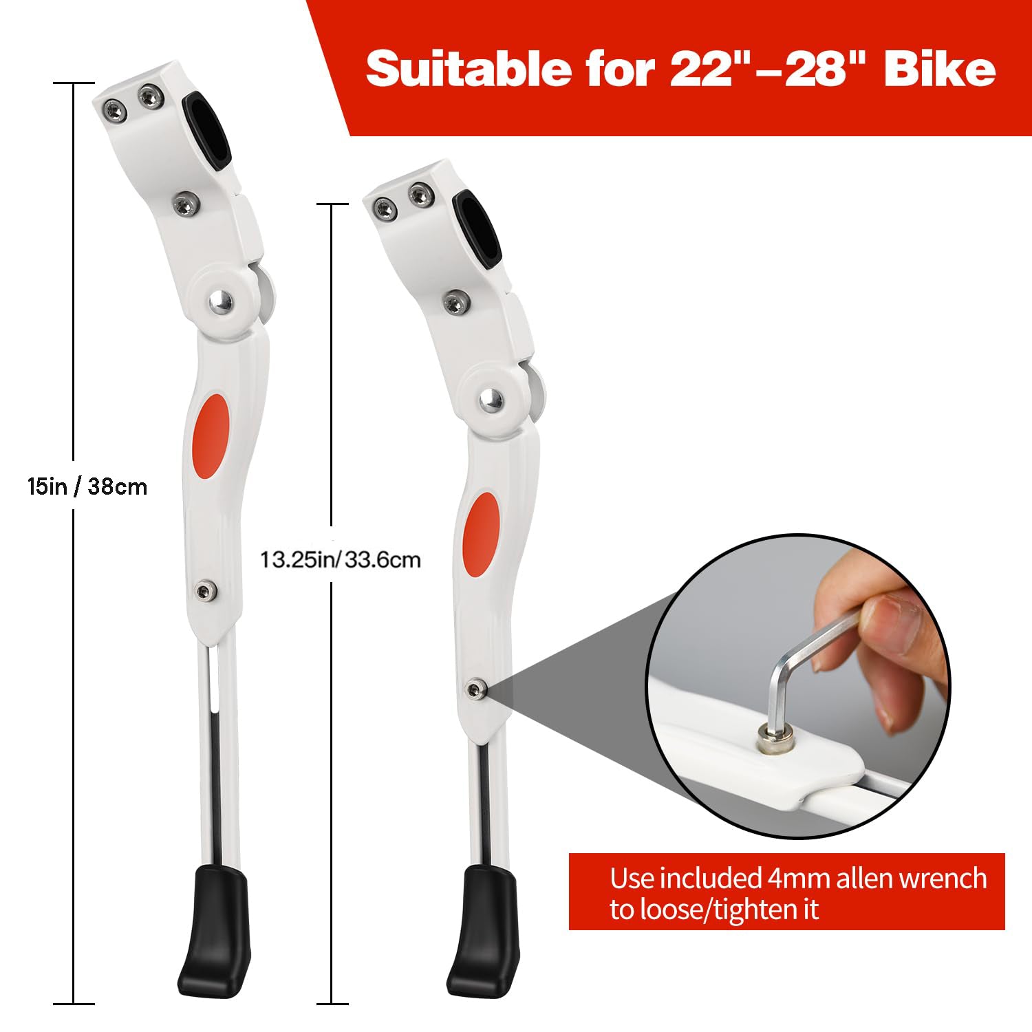 Adjustable Bike Kickstand Kickstand Rear Bicycle Stand for Bike 22