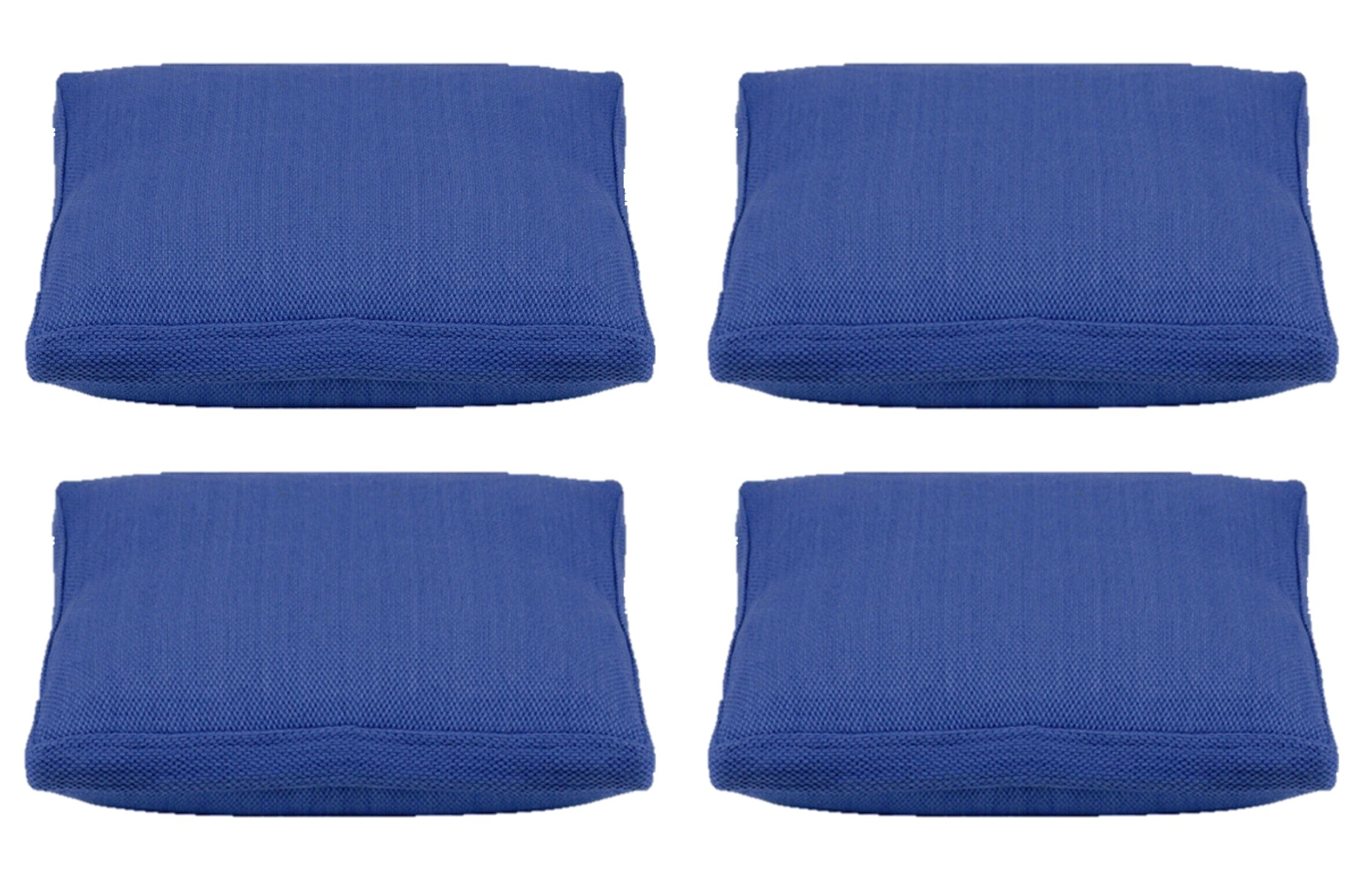 Pack of 4 Classic Sky Blue Large 56x56cm Box Sided Cushion Cover Chair pad covers