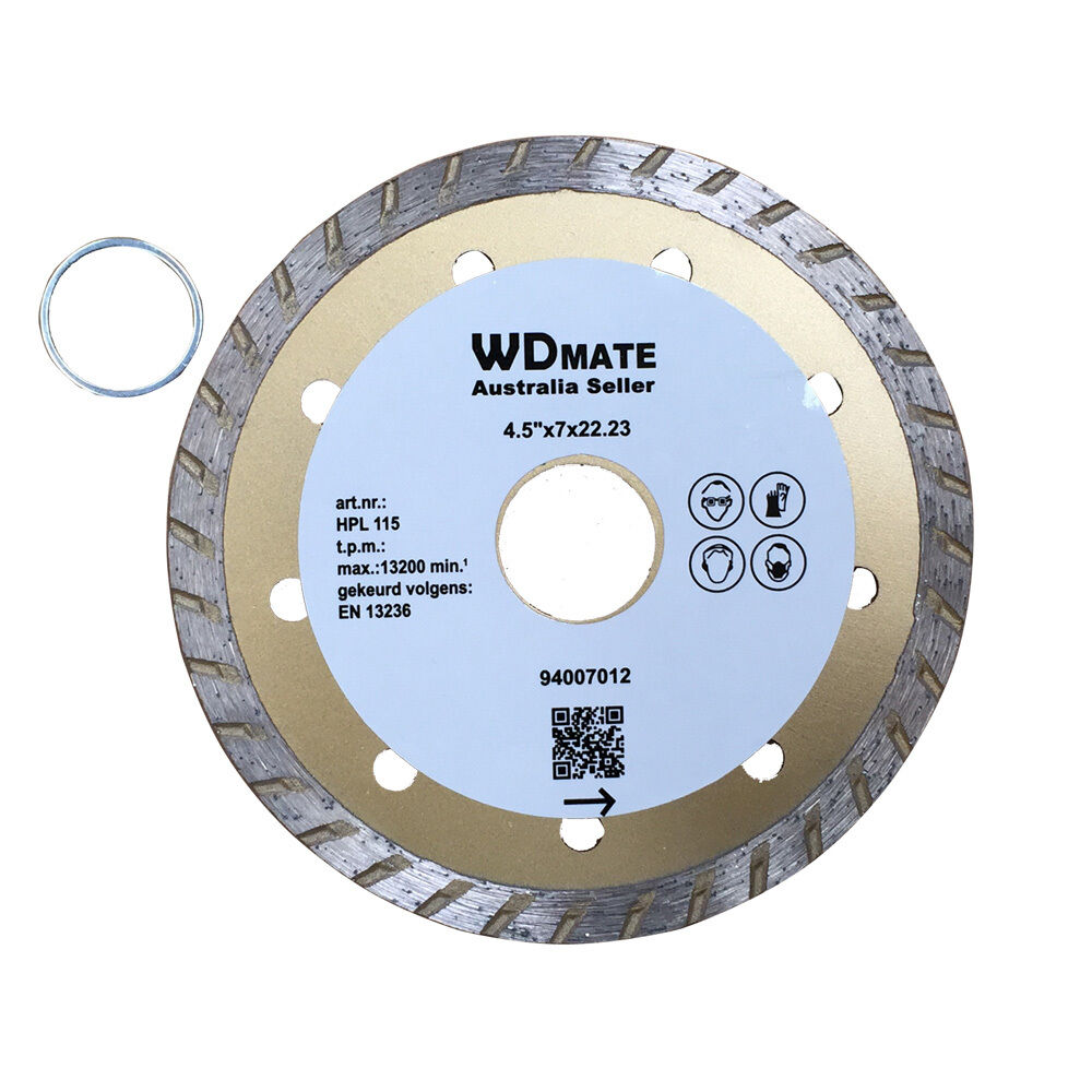 115mm Dry Wet Turbo Diamond Circular Saw Blade 4.5