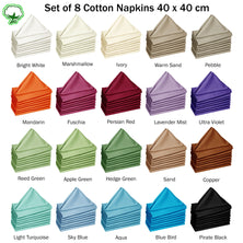 Hoydu Set of 8 Cotton Napkins Pebble