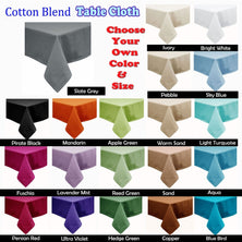 Hoydu Cotton Blend Table Cloth 170cm x 310cm  - ULTRA VIOLET
