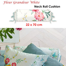 PIP Studio Fleur Grandeur White Neck Roll Cushion