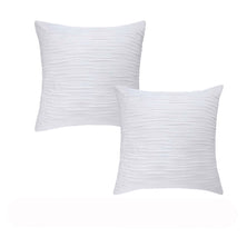 Vintage Design Homewares Pair of Malvern White Cotton European Pillowcases 65 x 65cm
