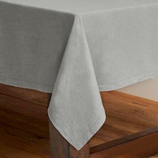 Rans Pure Cotton Hemstitch Tablecloth 180 cm Round - Grey