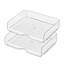 2Pack Desktop Organizer Stationery Sundry Paper Voucher Storage Office Desk File Rack(White)