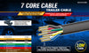 10M X 7 Core Wire Cable Trailer Cable Automotive Boat Caravan Truck Coil V90 PVC