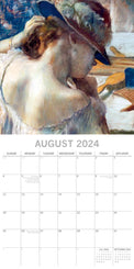 Degas - 2024 Square Wall Calendar 16 Months Arts Planner Christmas New Year Gift