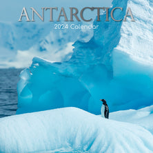 Antarctica - 2024 Square Wall Calendar 16 Months Planner Christmas New Year Gift