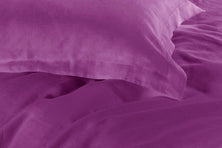 1000TC Tailored Double Size Purple Duvet Quilt Cover Set