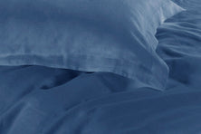 1000TC Tailored King Size Quilt/Duvet Cover Set - Greyish Blue