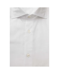 Bagutta Men's White Cotton Shirt - 2XL