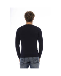 Baldinini Trend Men's Blue Wool Sweater - 48 IT