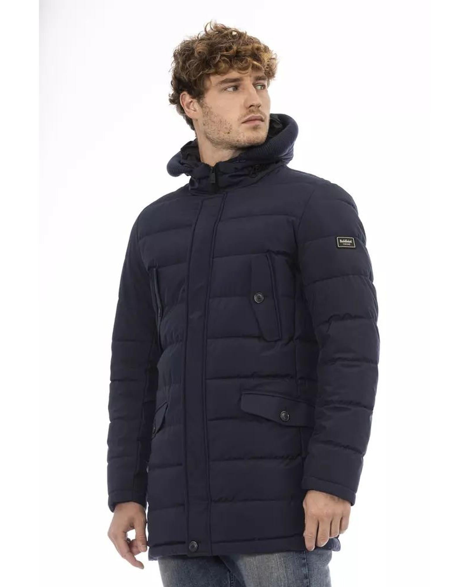 Baldinini Trend Men's Blue Polyester Jacket - L