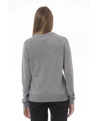 Baldinini Trend Women's Gray Viscose Sweater - S