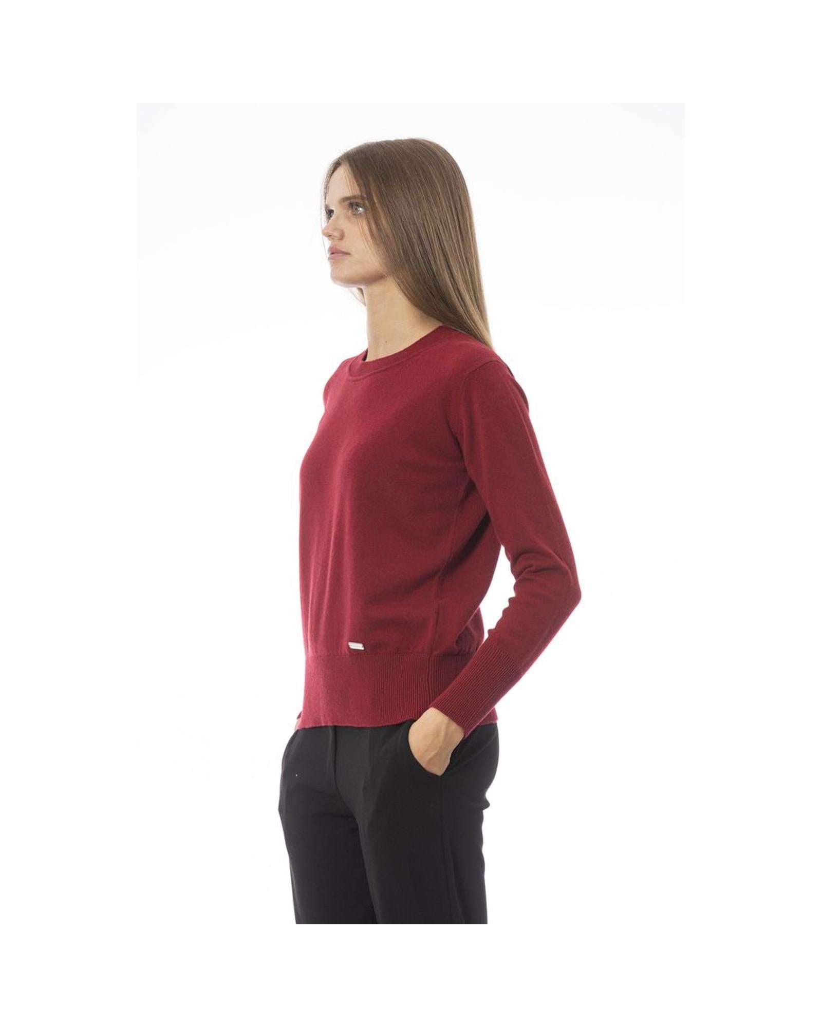Baldinini Trend Women's Red Wool Sweater - 46 IT