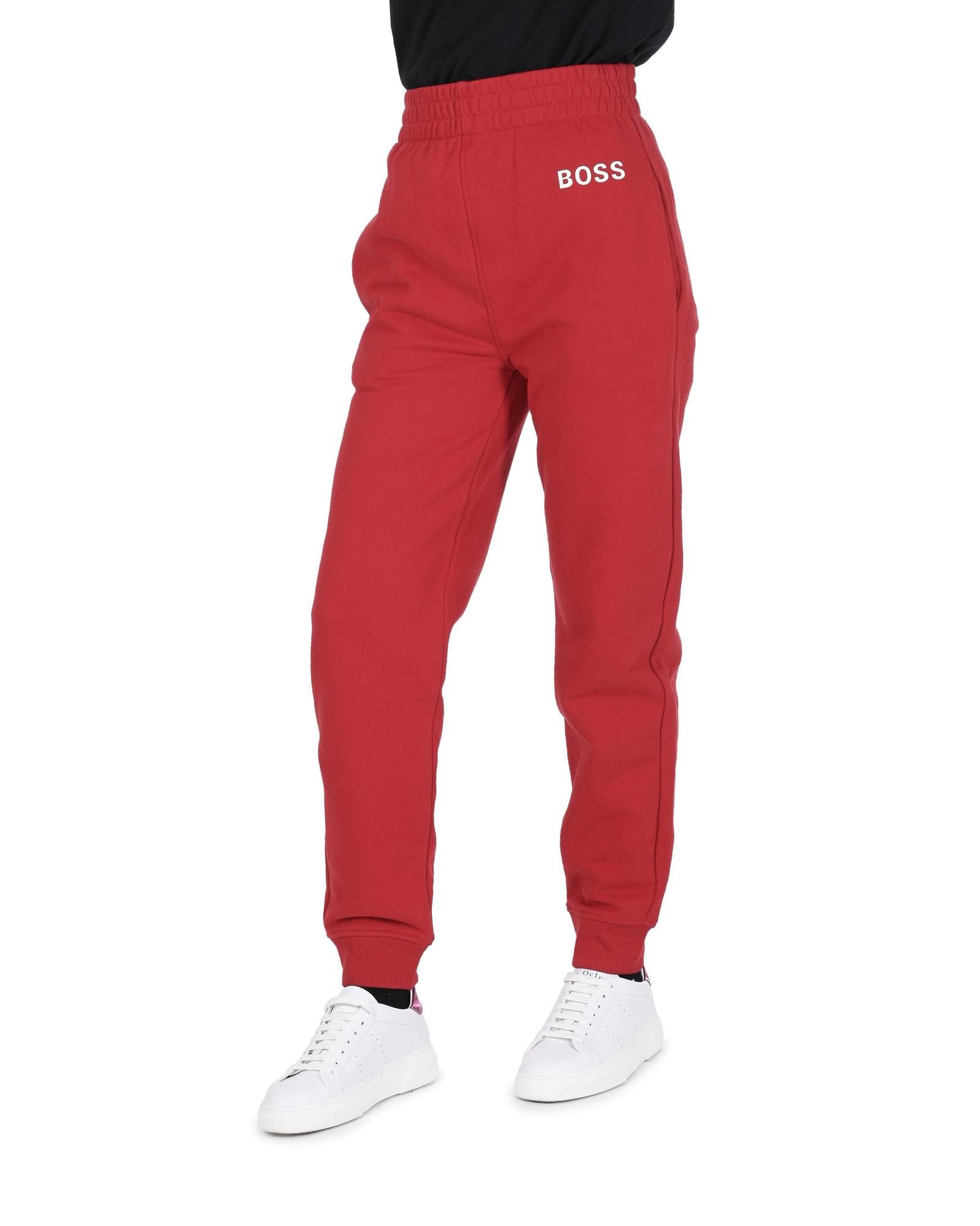 Hugo Boss Women's Cotton Red Womens Trousers in Red - S