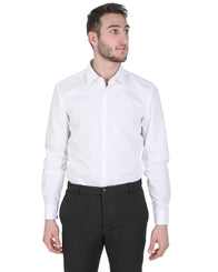 Hugo Boss Men's Cotton Mens Shirt in White - 38 EU