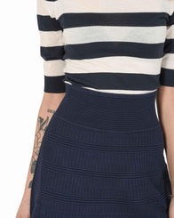 Hugo Boss Women's Viscose-Polyester Skirt in Blue - M