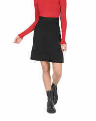 Hugo Boss Women's Black Viscose-Polyester Skirt in Black - L