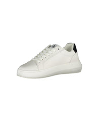 Calvin Klein Women's White Polyester Sneaker - 38 EU