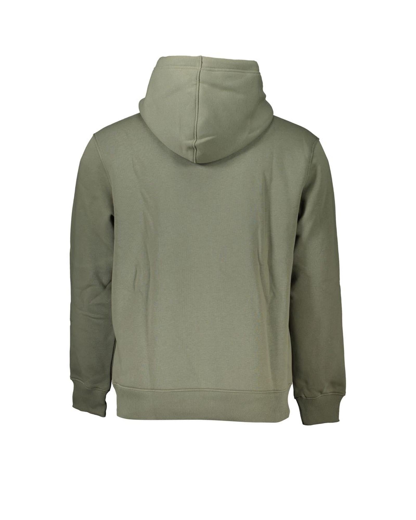 Calvin Klein Men's Green Cotton Sweater - M