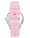 Silver Analog Fashion Watch with Rhine Stone Facing One Size Women